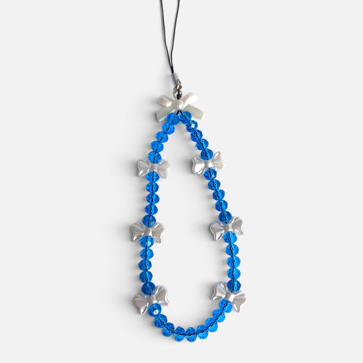 Blue Coquette Phone Charm