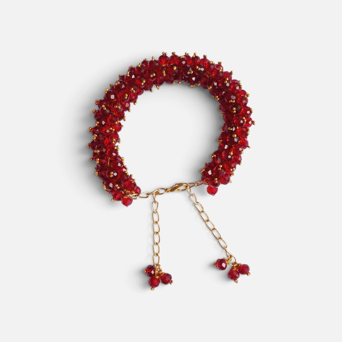 Maroon Gajra Bracelet