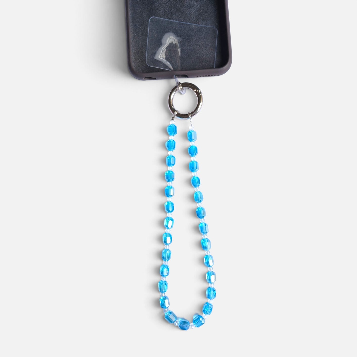 Azure Crystal Phone Lanyard