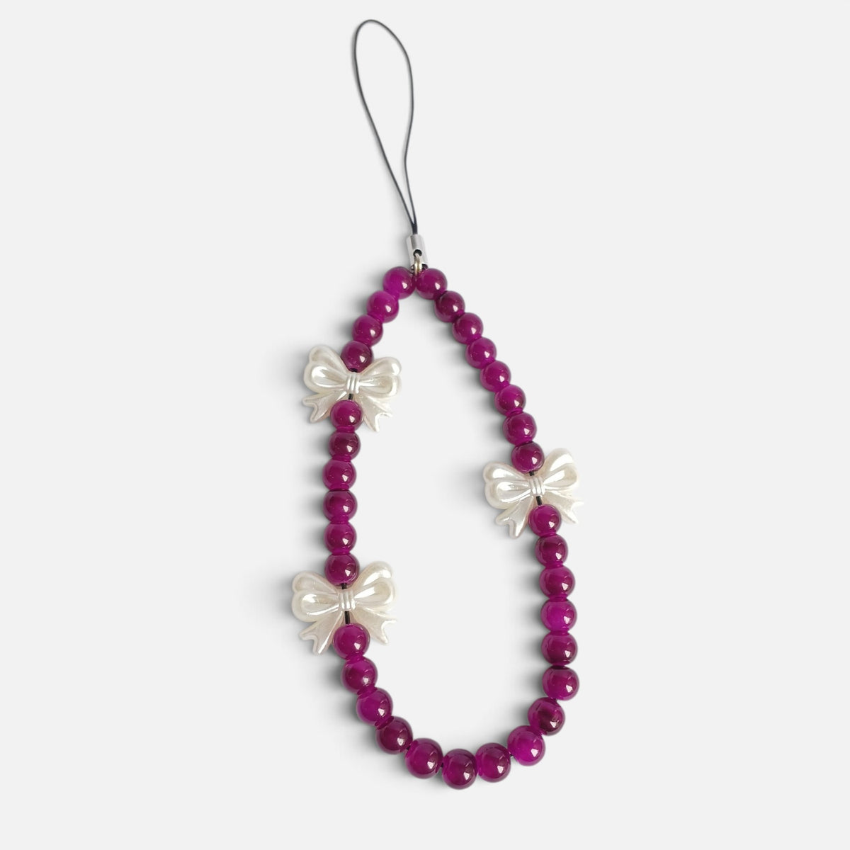 Purple Coquette Phone Charm